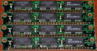 4x SIMM RAM P10-04B556203 Rev. D 30-pin MCM44400BN70