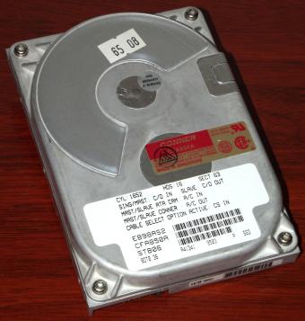 Conner CFA850A IDE 850MB HDD, PCA 11350-005 Rev. P3, Adaptec AIC-8265Q NCR 6008 Chip 1994