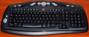 Logitech Cordless Keyboard MN: Y-RQ52 FCC-ID: DZL131836 Multimedia Funktastatur PN: 867402-0102