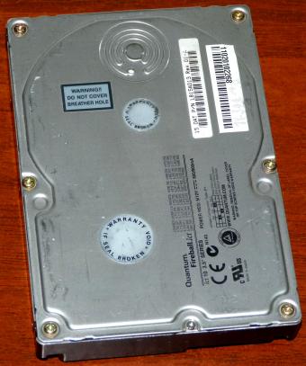 Quantum Fireball lct 10 Series 15AT IDE 15GB HDD PN: LB15A013 Lucent Panasonic 2000