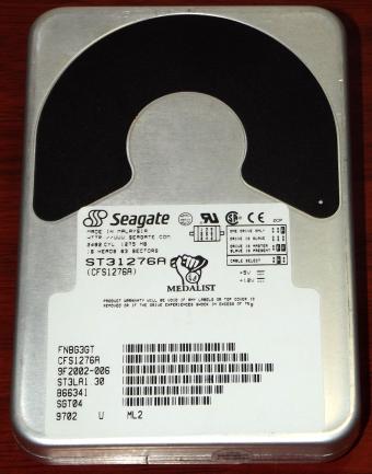 Seagate Medalist ST31276A IDE 1275MB HDD 1996