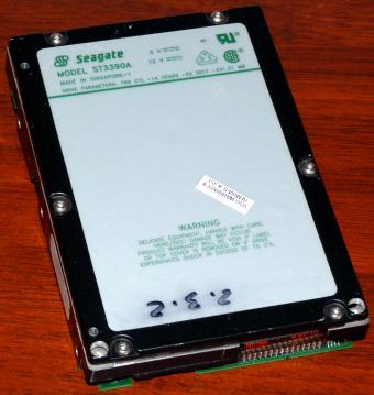 Seagate Model ST3390A IDE 341,31MB HDD 1993