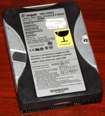 Seagate ST38421A Ultra-ATA 8,4GB HDD 1999