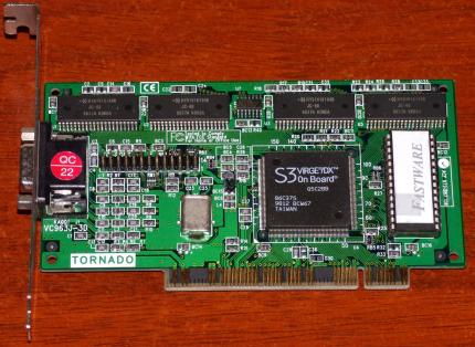 Fastware Tornado VC963J-3D S3 ViRGE/DX On-Board 86C375 PCI 1998