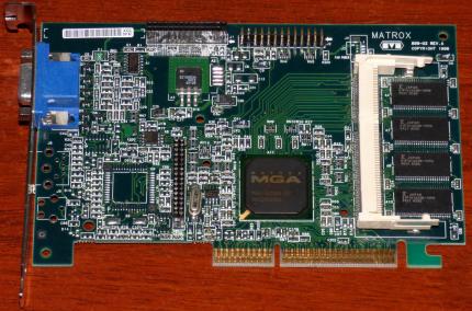 Matrox G2+DMILA/8D/CPQ MGA G200A-D2 (G200 GPU) 8MB 856-02 Rev. A Compaq CPQ Assy-No. 400778-002 Spare 402125-001 VGA AGP 1998