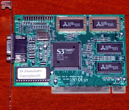 V-Plus S3 Trio64/64V+ (86C765) FCC-ID: BNX9111-96-23 PCI 1997