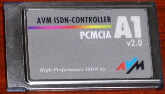 AVM A1 v2.0 ISDN-Controller PCMCIA High-Performance inkl. Kabel
