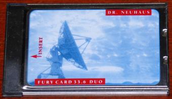 Dr. Neuhaus GmbH Fury Card 33.6 DUO Analog Modem & GSM Adapter PC-Card PCMCIA 2.1