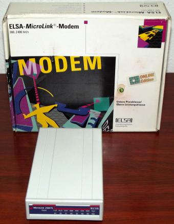 Elsa MicroLink 2460TL Modem 300-2400bit/s OVP&NEU 1993