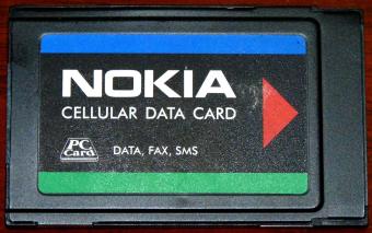 Nokia Cellular Data Card Data, Fax, SMS PC-Card Type: DTP-2 Code: 0750029 Finland
