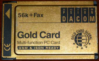 Psion Dacom 56k Fax Gold Card Multi-function PC Card GSM & ISDN Ready S-97-2517-2