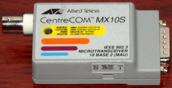 Allied Telesyn CentreCom MX10S Microtransceiver 10Base2/MAU