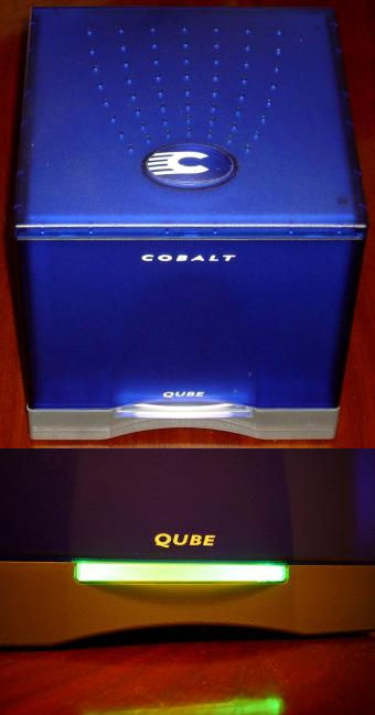 Cobalt Qube 2 Microserver, 64-bit MIPS RISC CPU-Modul (QED RM5231 250Q) RaQ2 250MHz, RAM, Seagate 20,4GB IDE HDD, Netgear NIC, 2000