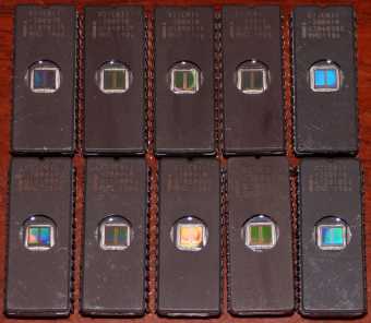 10x Intel D27C011 -200V10 EPROMs 1986
