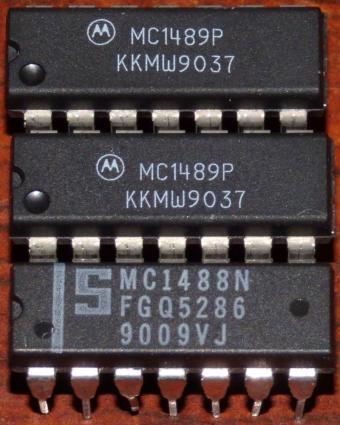 2x Motorola MC1489P KKMW9037 CPUs & SMC1488N FGQ5286