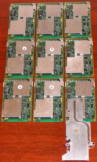 8x Intel Pentium Mobile CPUs inklusive Kühler 38L2747 Sockel MMC-2