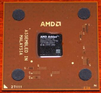 AMD Athlon 1700+ CPU AX1700DMT3C AGKGA 0134 TPHW (Palomino Model 6) Socket A (Socket-462) Malaysia 1999