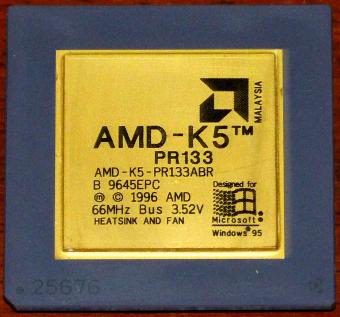 AMD K5 PR133ABR Goldcap CPU 1996