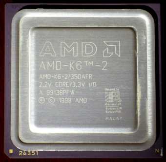 AMD K6-2 350AFR CPU 1998