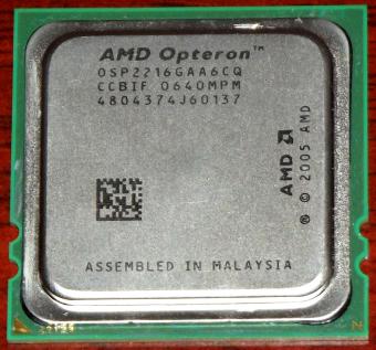 AMD Opteron CPUs, Sockel F, Santa Rosa (2216) & Barcelona (2344) Kerne 2005/2006