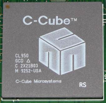 C-Cube Microsystems CL950 GCD World first MPEG-1 Decoder 1991 MPEG-II (Prototype) CPU 139506 Rev. 2 SIC PCB, Philips SAA-7199B-WP Chip, Crystal CS4920-CL-EP, 6x Toshiba Y70196-TC514260BJ-70 1994