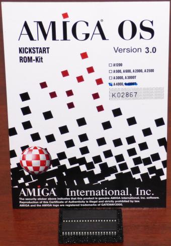 Commodore AMIGA OS Kickstart ROM-Kit Version 3.0 für A4000 Amiga 391513-02 V3.0 39.106 Gateway2000 1992