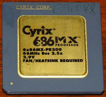 Cyrix 6x86 MX Processor 6x86MX-PR200 CPU USA 1997