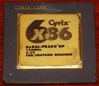 Cyrix 6x86L-PR200+GP CPU 150MHz, 3,3V, Canada 1995