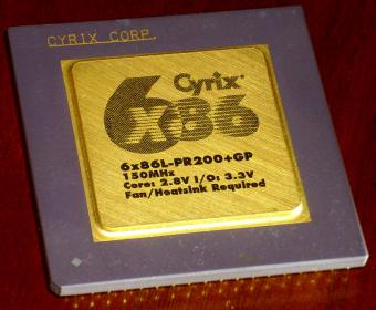 Cyrix 6x86L-PR200+GP 150MHz CPU  2.8V Low-Power-Variante, Canada 1995