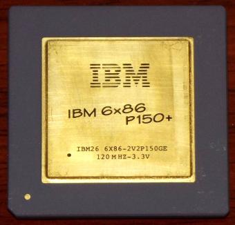 IBM 6x86 P150+ CPU 120MHz Goldcap 6x86-2V2P150GE 3,3V Cyrix USA 1995