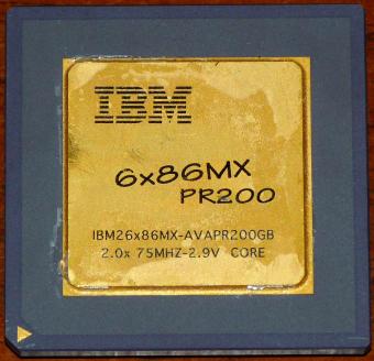 IBM 6x86MX PR200 CPU IBM26x86MX-AVAPR200GB 2.9V Cyrix 1995