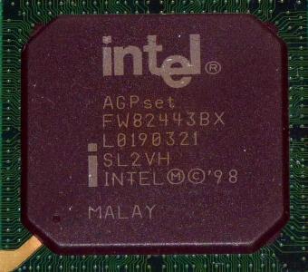 Intel 440BX AGPset FW82443BX sSpec: SL2VH 1998