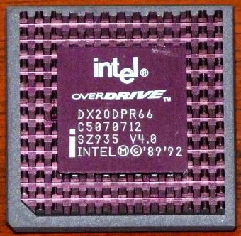 Intel Overdrive 486er DX20DPR66 CPU sSpec: SZ935