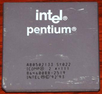 Intel Pentium 133MHz CPU sSpec: SY022