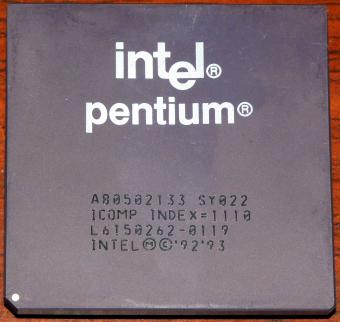 Intel Pentium 133MHz CPU sSpec: SY022 1996