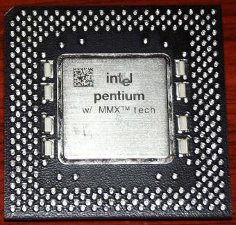 Intel Pentium 166MHz MMX CPU sSpec: SL27H, Sockel 7, Marin 1997