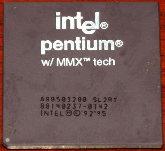 Intel Pentium 200 MMX A80503200 (SL2RY) CPU 1995