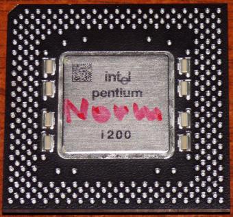 Intel Pentium 200MHz CPU FV80502200 sSpec: SY045 VSU Icomp2=142 296-pin PPGA 1993
