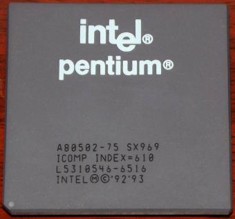 Intel Pentium 75MHz CPU sSpec: SX969