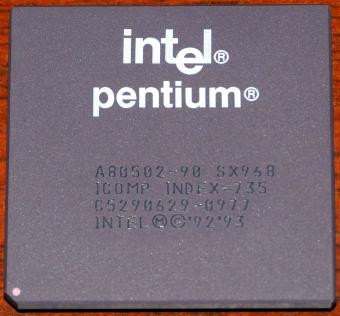 Intel Pentium 90MHz CPU sSpec: SX968 1993