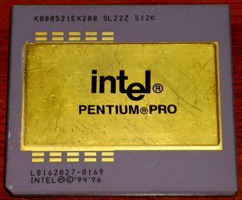 Intel Pentium Pro 200MHz CPU 512K, sSpec: SL22Z, KB80521EX200