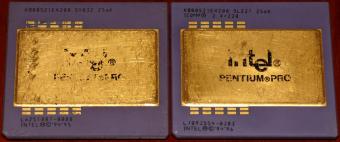 2x Intel Pentium Pro 200MHz CPUs 256k sSpec: SY032 & SL22T Icomp=220 Malay 1995