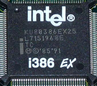 Intel i386EX 25MHz CPU KU80386EX25 1994