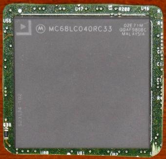 Motorola 68LC040 CPU MC68LC040RC33 gelötet 33MHz Malaysia 1990