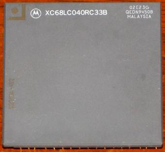 Motorola 68LC040 CPU XC68LC040RC33B - 02E23G 33MHz PGA179 Malaysia 1990