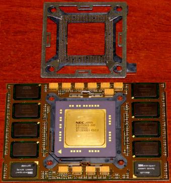NEC VR10000 RS 200 MHz CPU inkl. IBM/Motorola RAM, Siemens Nixdorf R10000 SUBModul CLGA 1997