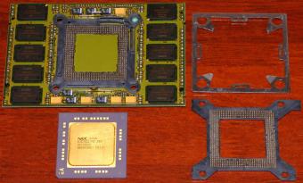 NEC VR10000 RS 250MHz CPU (Keramik Risse) inkl. Motorola SQRZQ RAM, Siemens Nixdorf 275MHz CPU SUBModul 4/8MB 1998