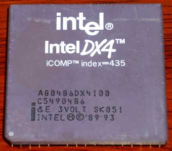 Intel 486 DX4 100MHz sSpec: SK051 CPU 1993