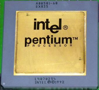 Intel Pentium 60 (Goldcap) CPU-Bridge sSpec: SX835 inkl. Intel A82496-66 sSpec: SX756 & 10x Intel KU82491-60 sSpec: SX757 Siemens Nixdorf S26361-D761-V60 GS3