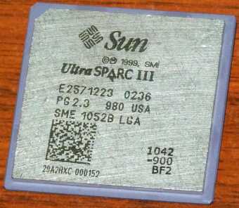 Sun UltraSPARC III SME 1052B (Cheetah+) 900MHz CPU 1999